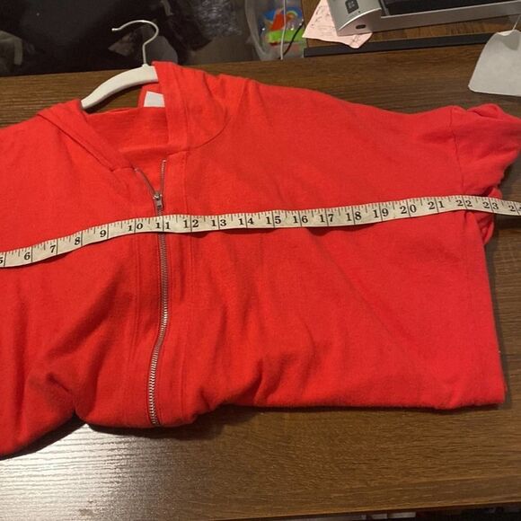 B9 Women’s CABi Red Soft Casual Pullover Zip Fleece Jacket Hoodie Size XXS - Picture 7 of 9